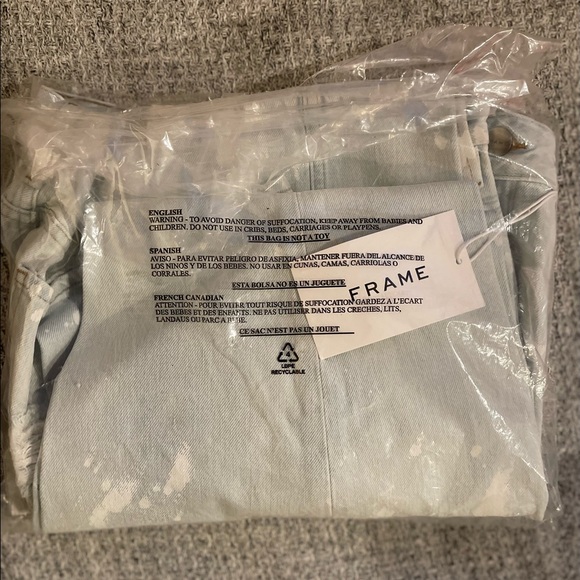 NWT FRAME Le Piper High Waist Crop Straight Jeans (Ellington)/Caribbean Spray/32 - Picture 10 of 12